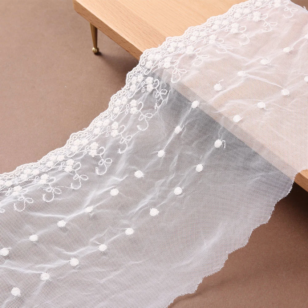 Vintage White Lace Ribbon Trim Bridal for Wedding Dresses