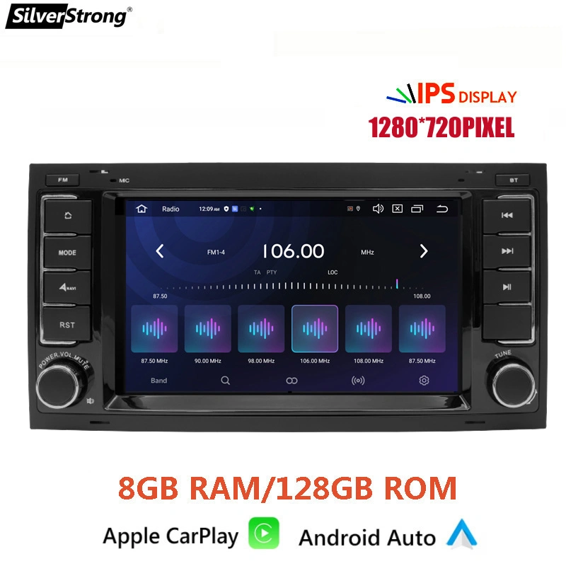 Silverstrong IPS DSP 8g 128g 2 DIN Android 10 GPS Car No DVD Player for VW/Volkswagen/Touareg/Transporter T5 Multimedia Naviagtion Audio Radio