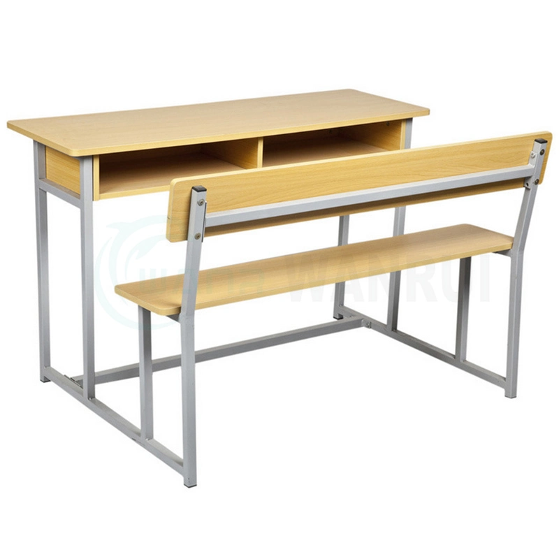 Africa Double Wooden School Bench Seat Classroom School Desk Furniture