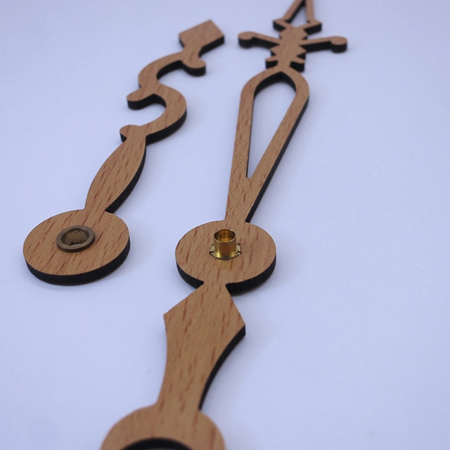 Wooden Clock Hand Wall Clock Parts Shape Can Be Customized