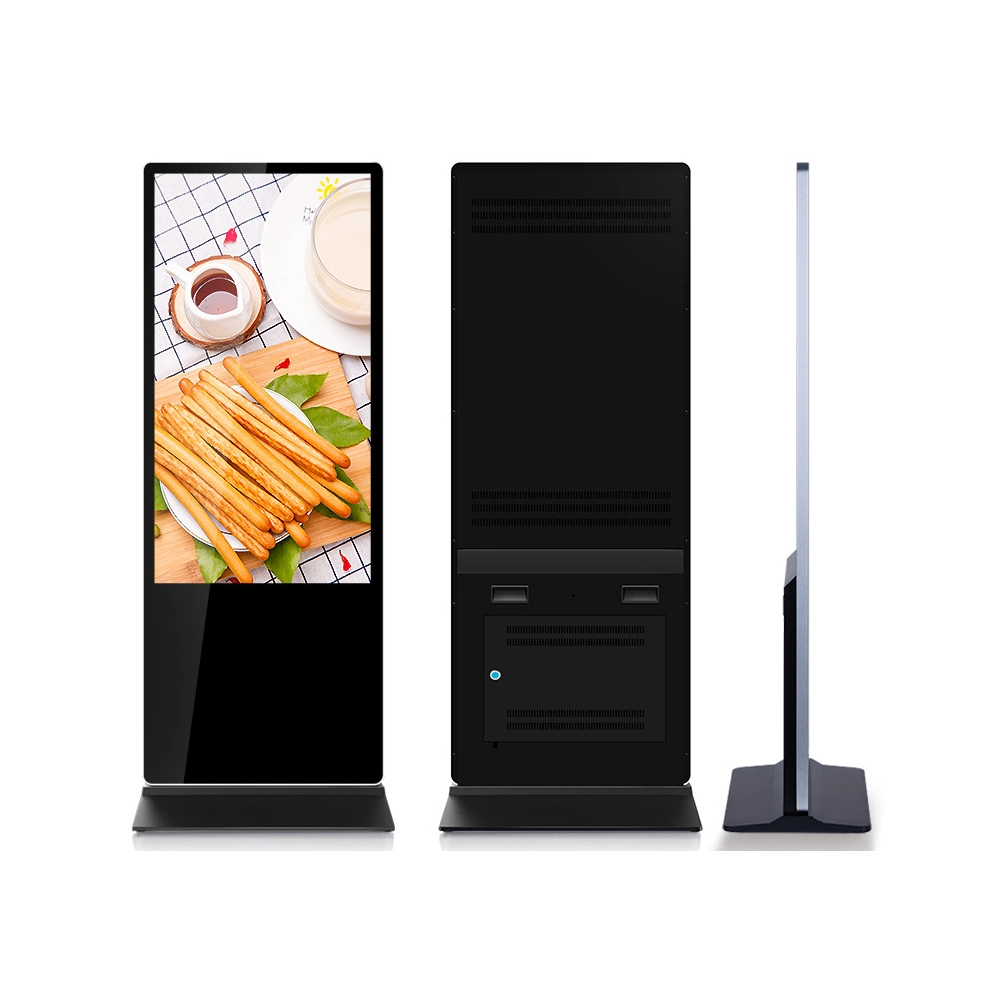 55" LCD Digital Signage Fashionable Screen Floor Stand LCD Advertising Player Display