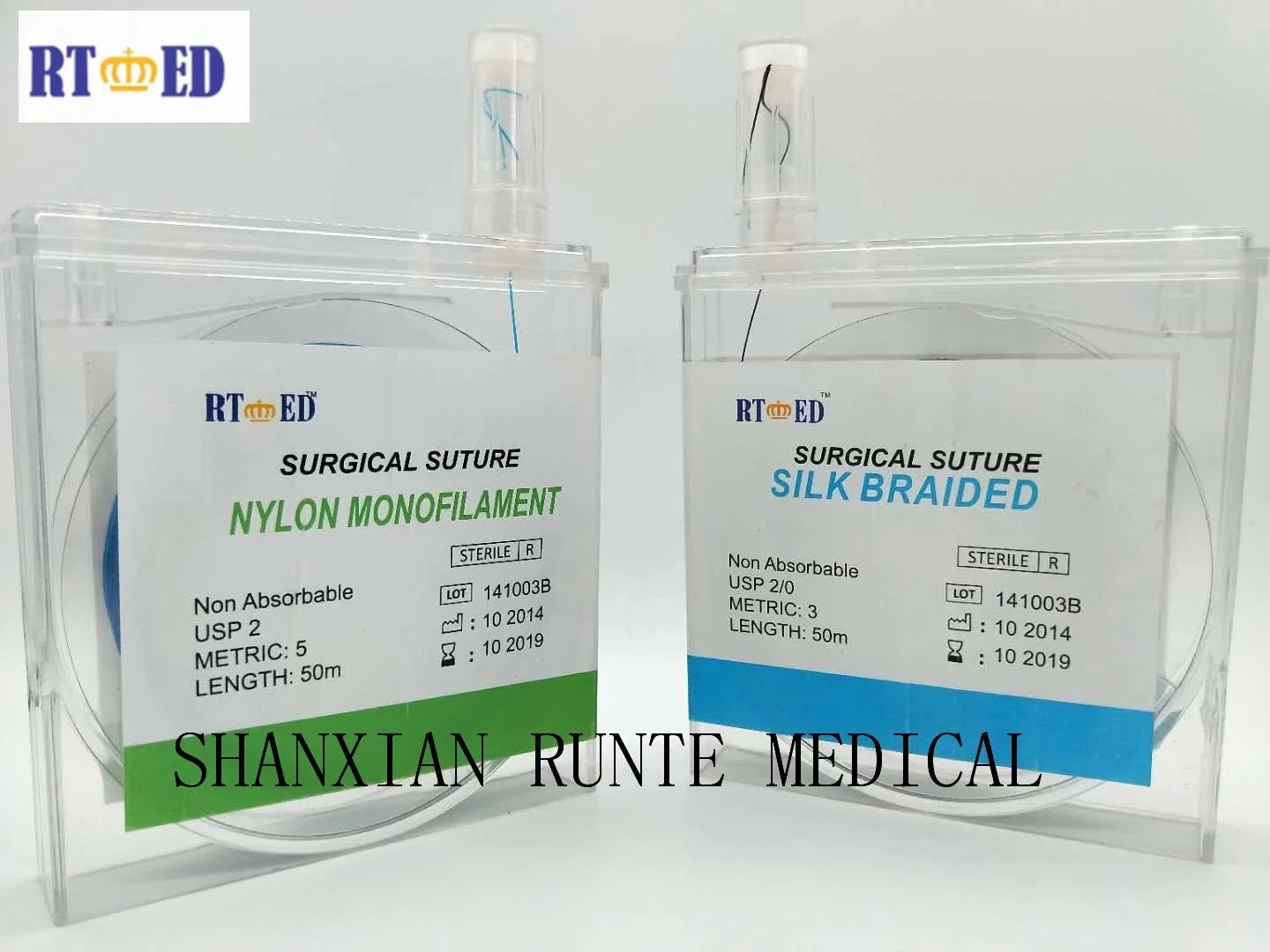 Shandong Haidike Non - Absorbable Silk /Nylon /Plyester Cassette Suture