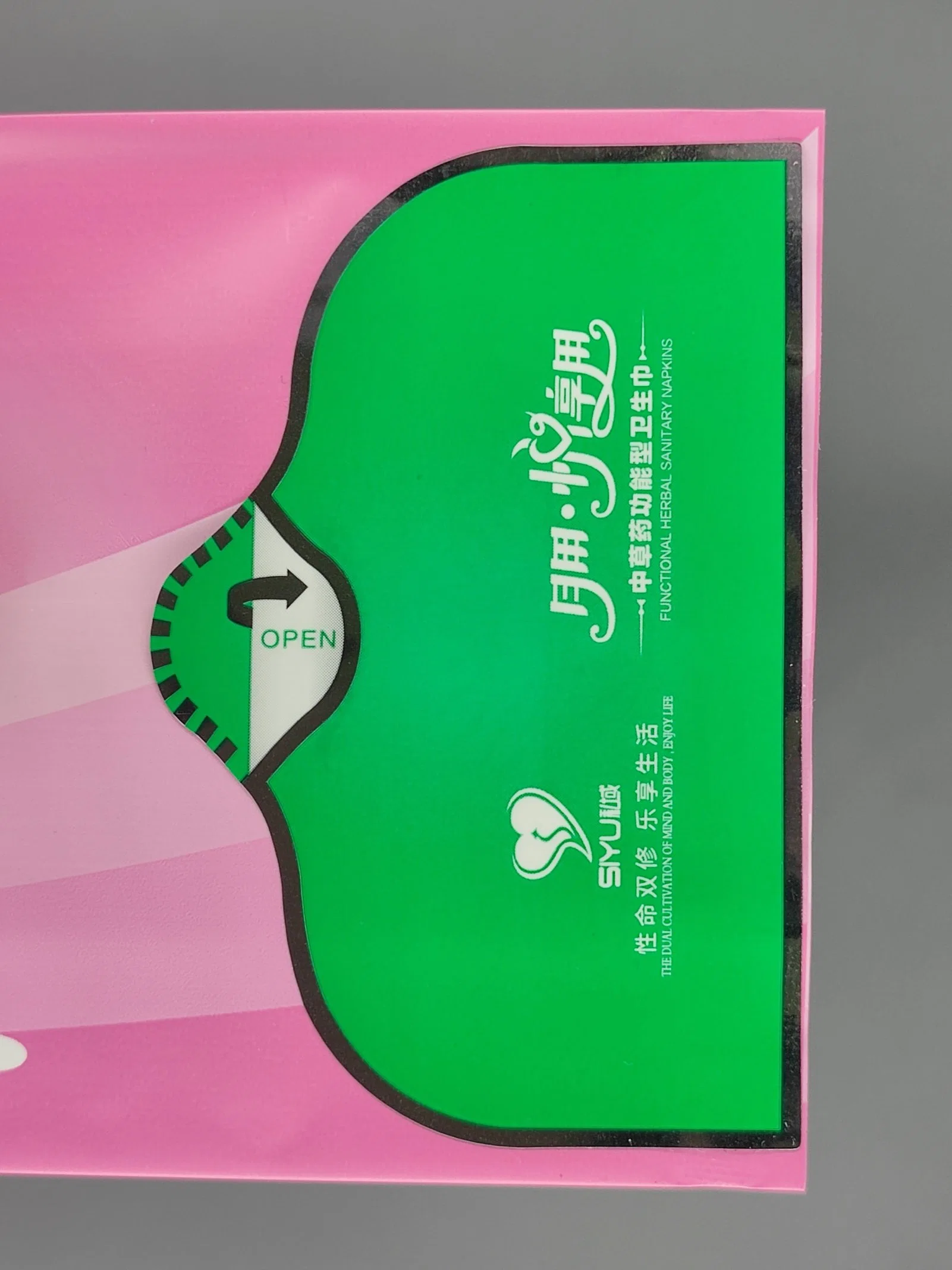 Neue Verpackung Lady Sanitary Serviette Hüftpolsterungen für Frauen