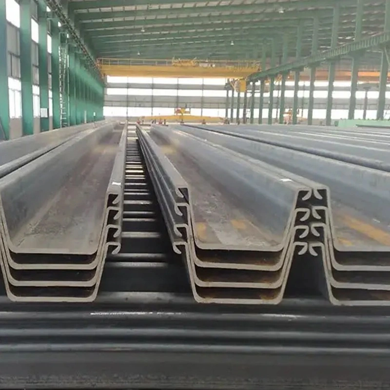 Hot Rolled 400*100*10.5 U-Shape Steel Sheet Pile S275 S355 Carbon Steel Sheet Pile for Construction