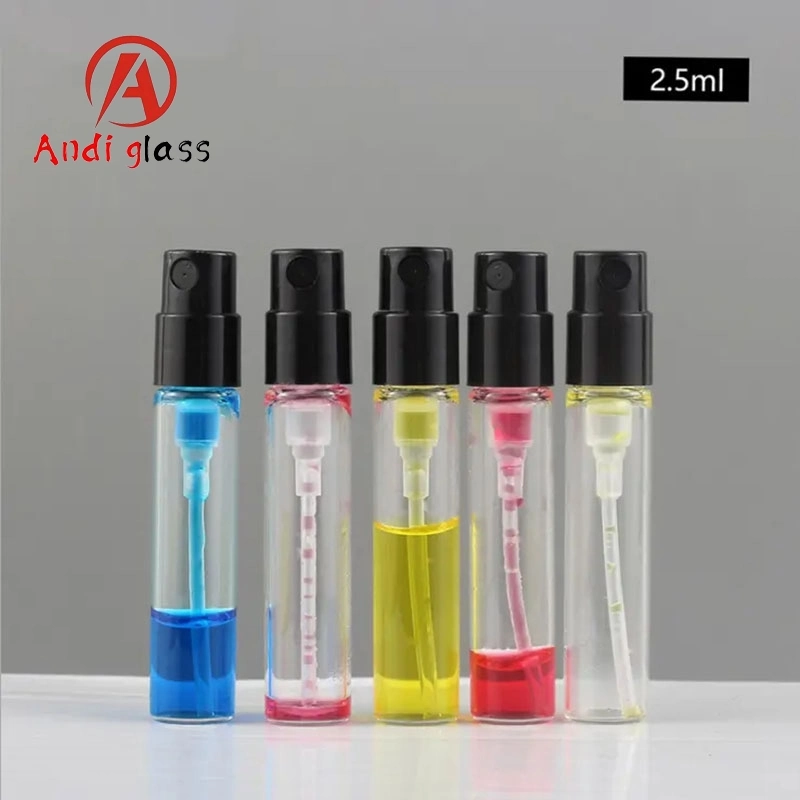 Refillable 1ml 2ml / 5ml / 8ml / 10ml Glass Perfume Tester Sample Spray Bottle