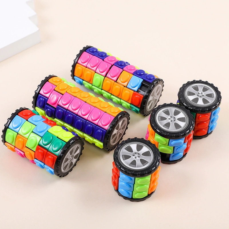 Puzzle Magic Tower cilíndrico Cube Creative Intelligence Stress Relief Toys