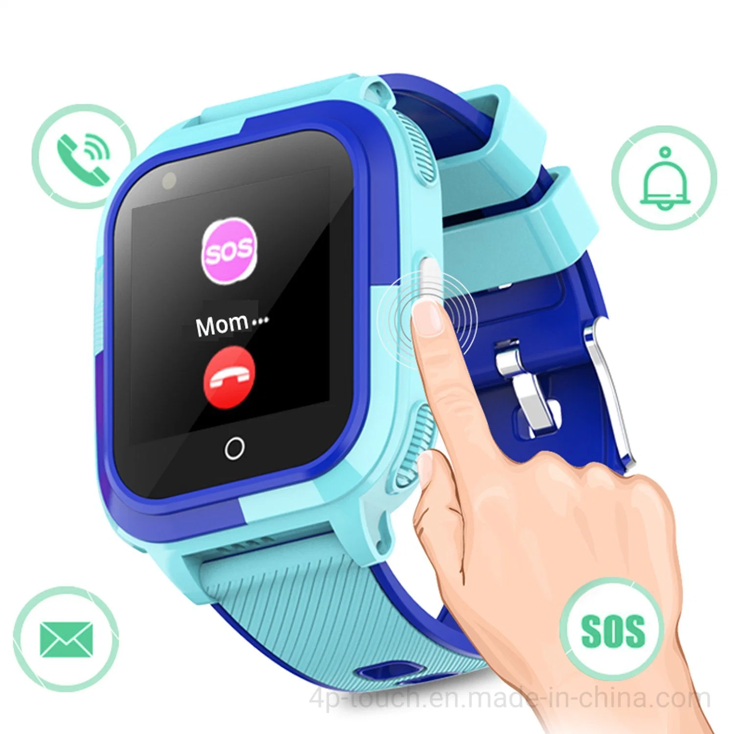 Newest LTE 4G IP67 Waterproof GPS Children Sos Smart Video Call Watch Phone with No Disturbing in Class for kids D56