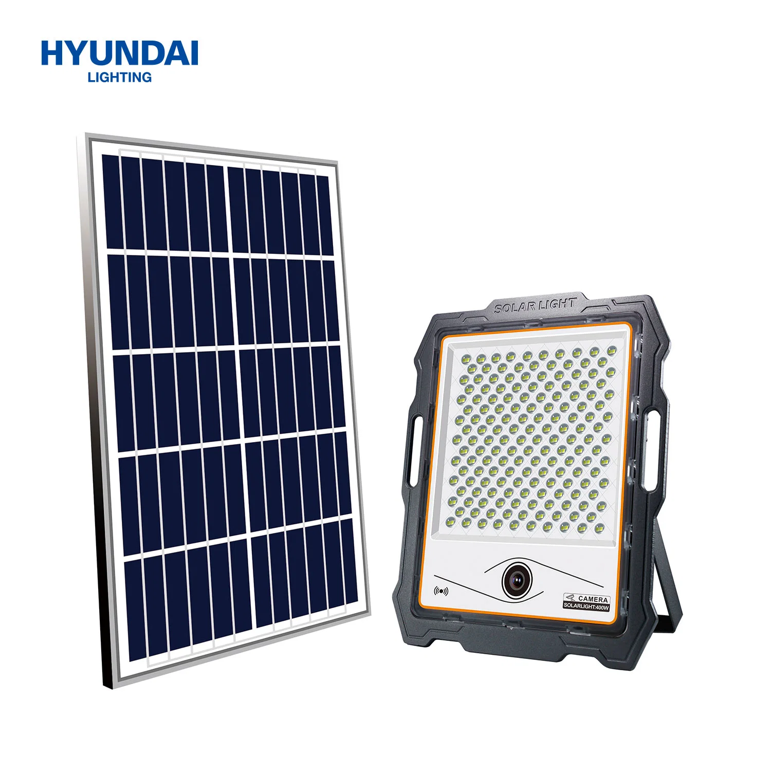 Foco Solar Hyundai 100W-400W com Câmara