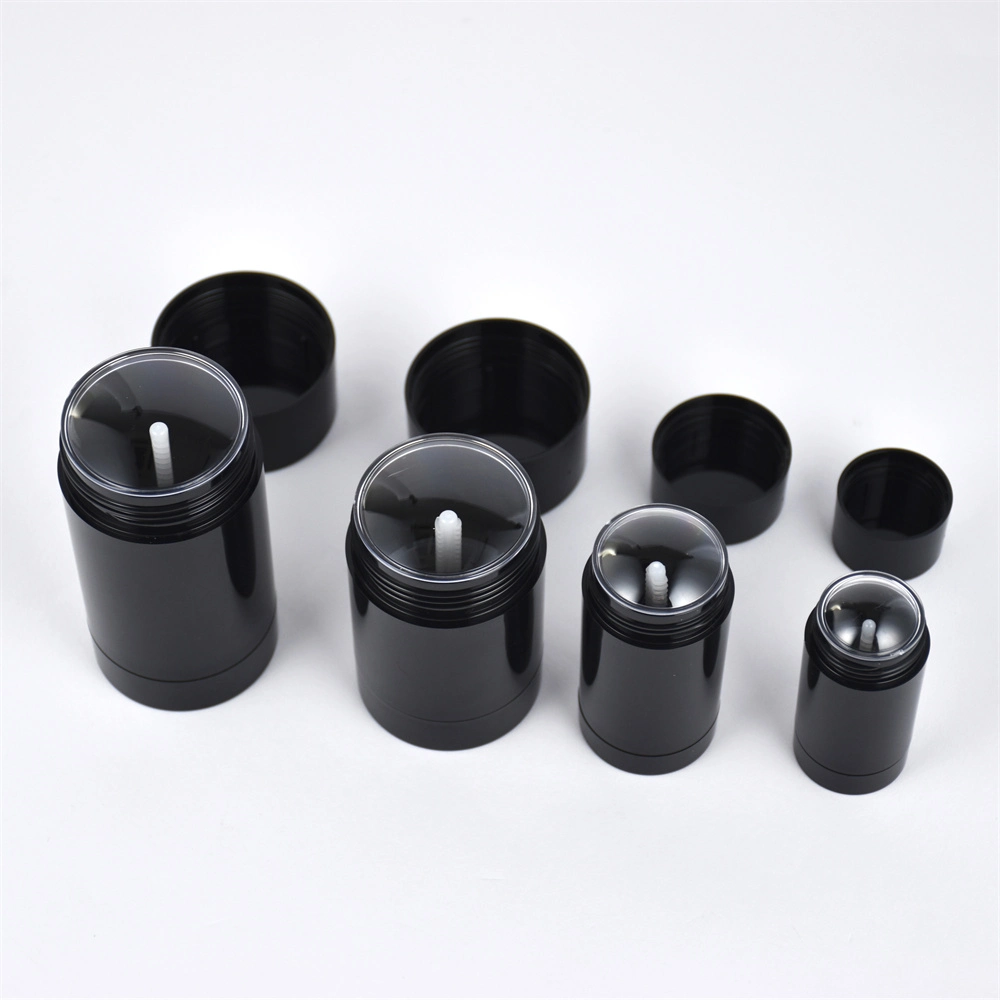 PP Black Solid Perfume Balm Container Plastic Deodorant Tube