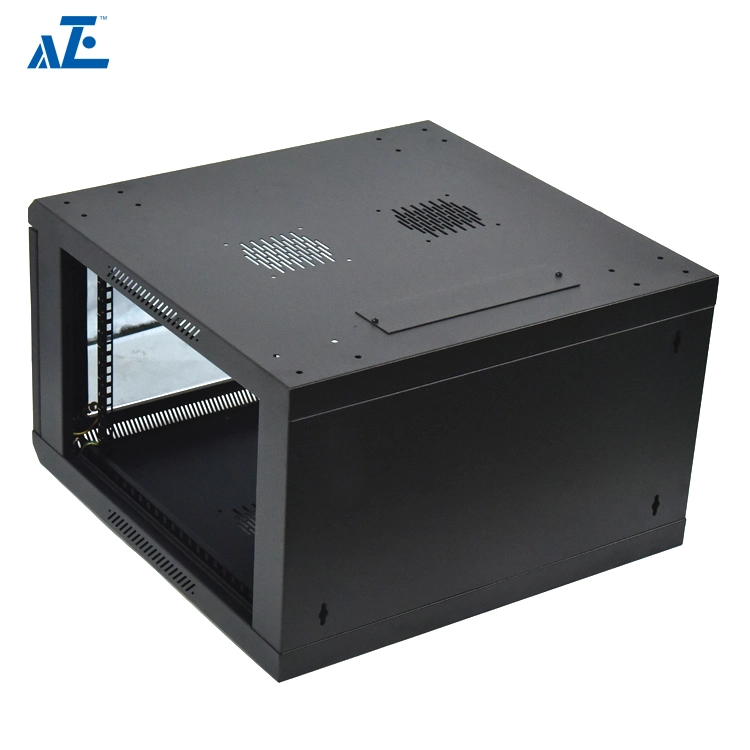 Aze 12u Wall-Mount кабинета 19-дюймовых отсека для установки в стойку сети сервера с помощью центрального замка стекла двери, 24 дюймов Deep-Rwe12u24