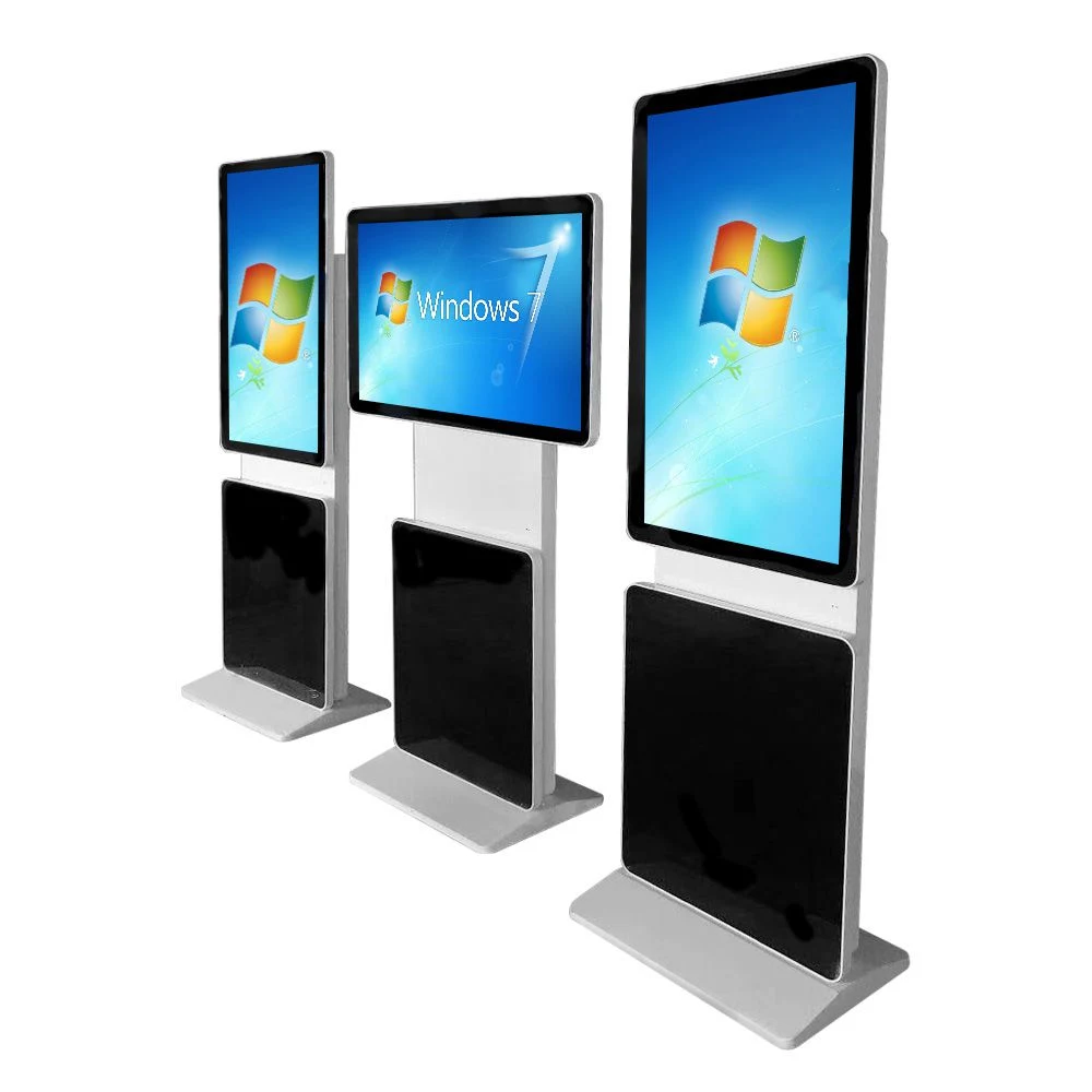 Factory Price Public Information Floor Standing Kiosk Rotating LCD Screen Advertising Equipment