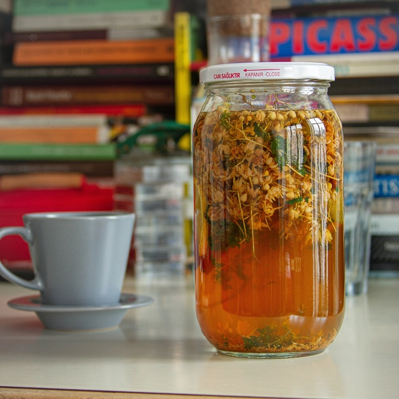 Runde Einkannen Pickle Food Gemüse Verpackung Klarglas Lagerung Jar