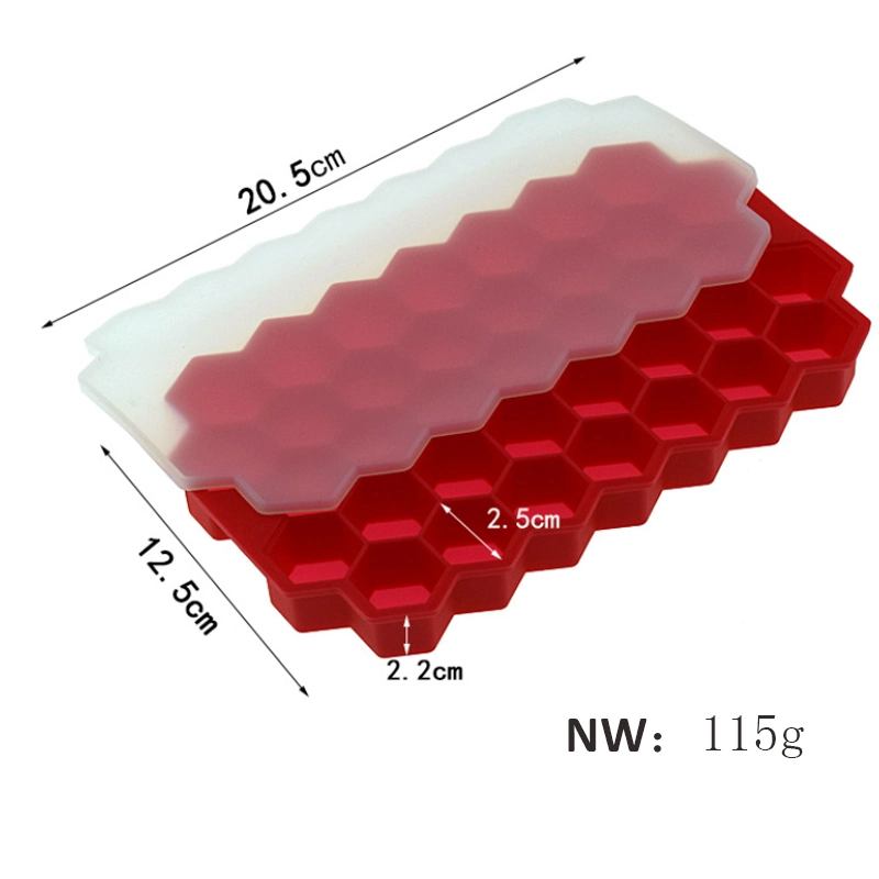 Cubos de gelo Grau Alimentício cheio de sílica gel de silicone sem BPA 37 Favo de moldes de cubos de gelo