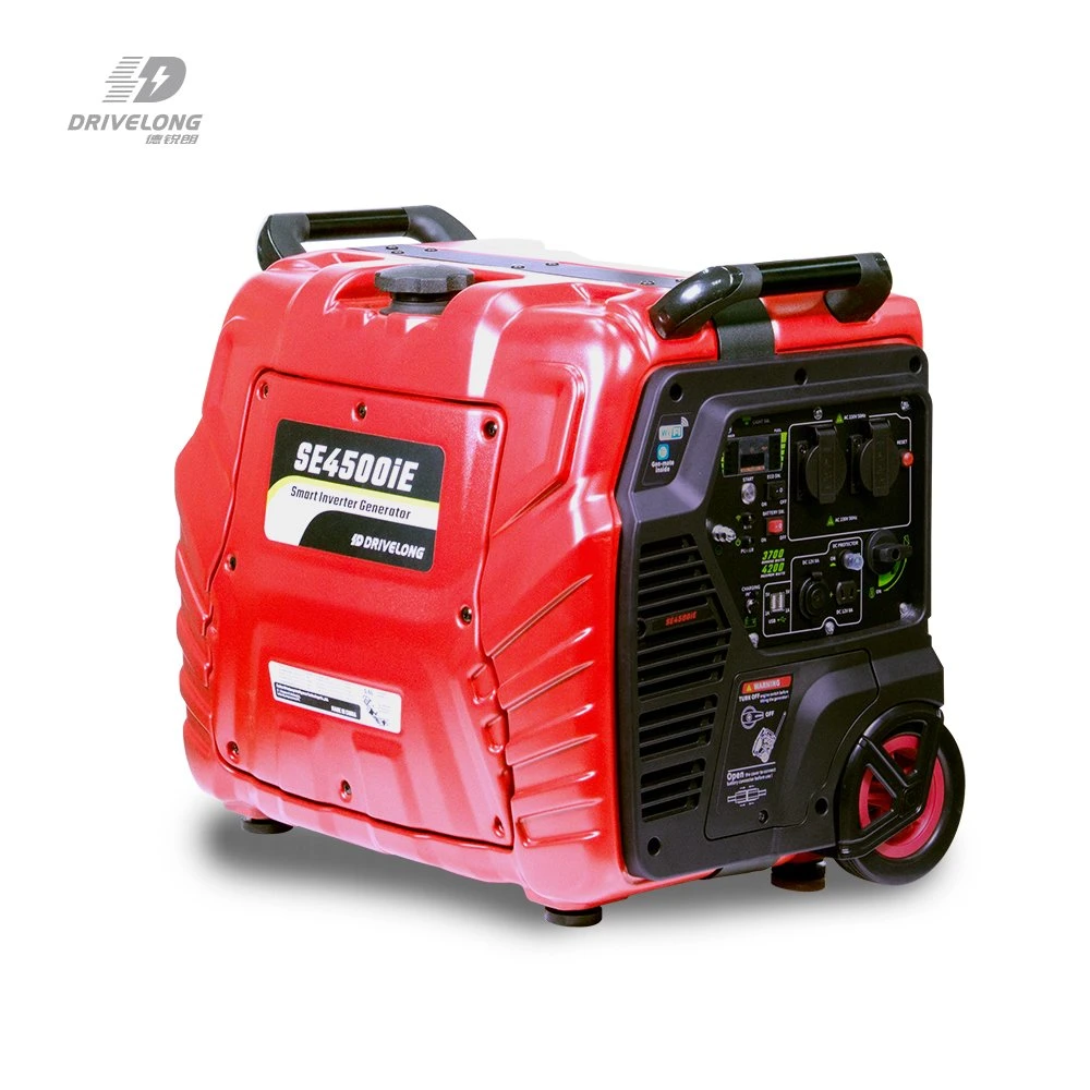 OEM 3kw 4kw AC DC 12V Output 120V/220V Silent Gasoline Digital Inverter Generator with Gen-Mate Control