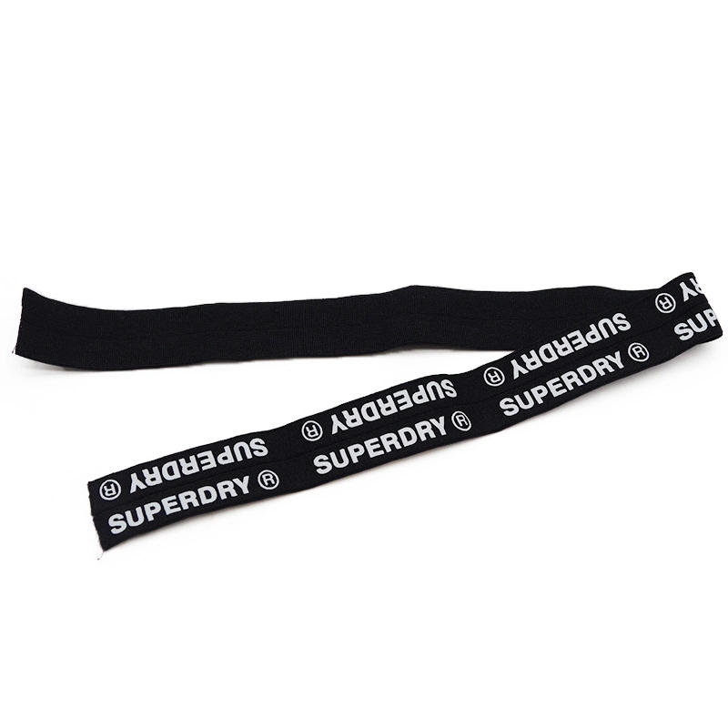 Durable Nylon Polyester Custom Logo Elastic Webbing