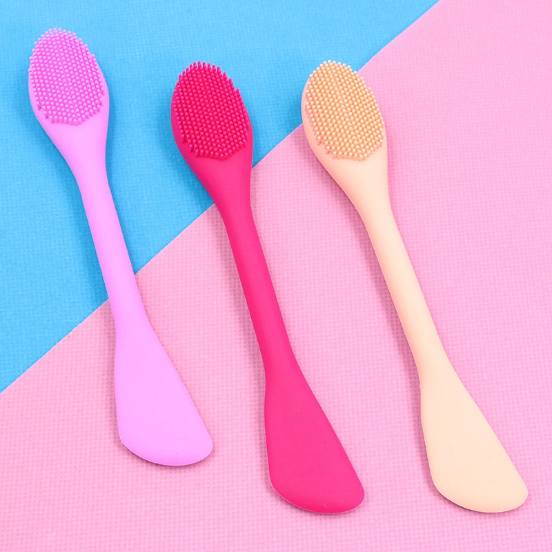 Brosse nettoyante double tête silicone pour le visage brosse masque