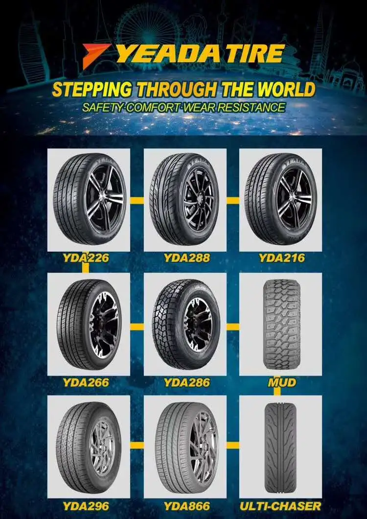 Yeada Farroad Saferich PCR Tyres UHP Tyres SUV Tires Sport Drift Racing Runflat White Letter 215r15c 205r16c 215/80r16 215/75r15lt