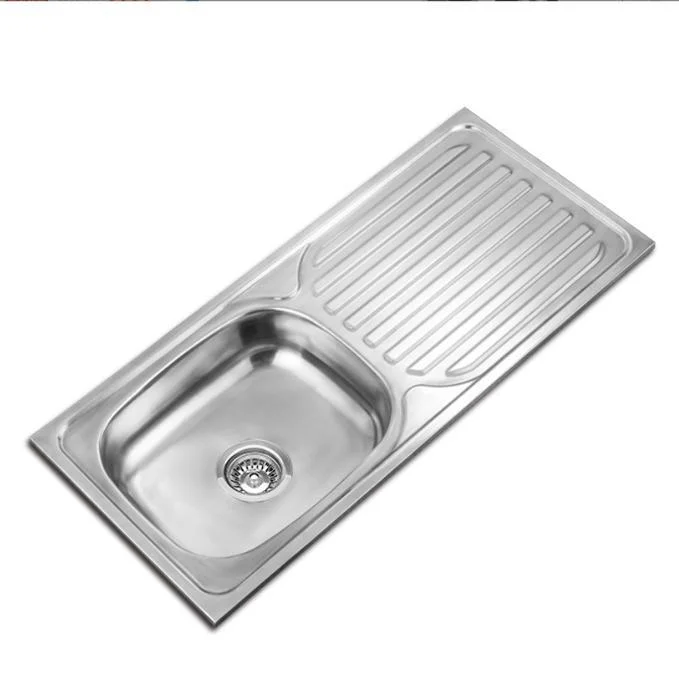 Stainless Steel Kitchen Single Bowl with Drain Sink Wls7545