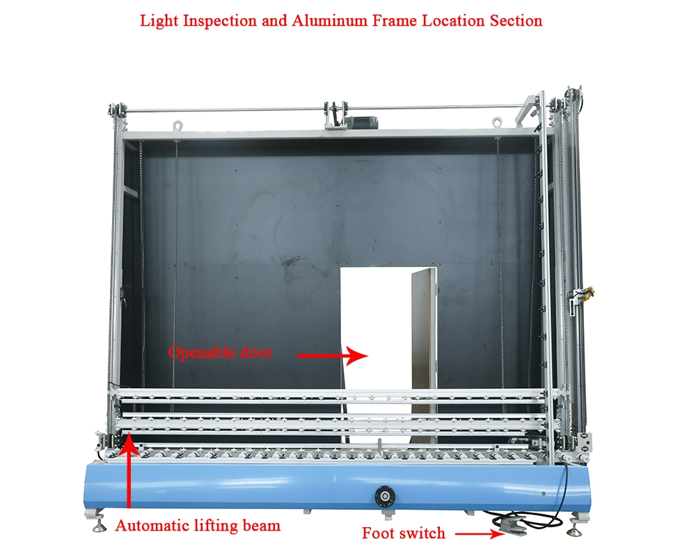 6meters Intelligent Connection Insulating Glass Making Machines with Stainless Steel Vertical Glass Washer