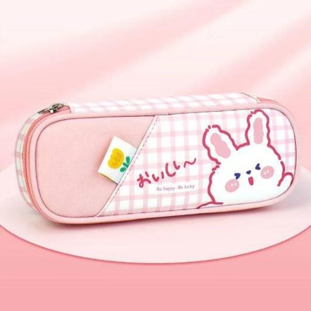 Primary School Waterproof Stationery Box Large Capacity Cartoon Cute Pencil Case