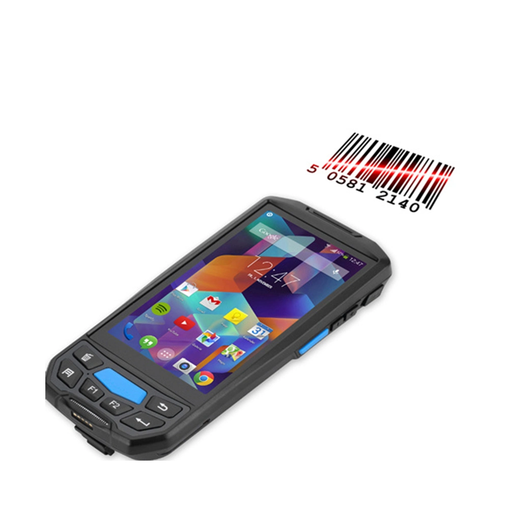 Ordinateur de poche lecteur RFID Scanner Android 1D scanner de code à barres PDA avec imprimante mobile