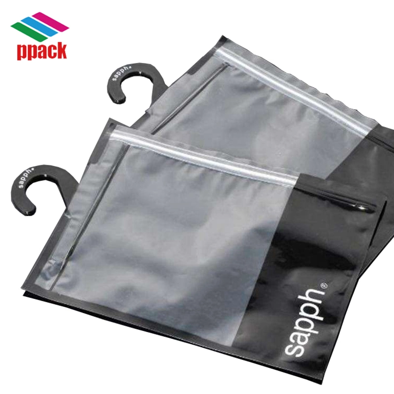 Wholesale Transparent PVC Bag with Hanger Hook for Clothes Made in China Manufacture