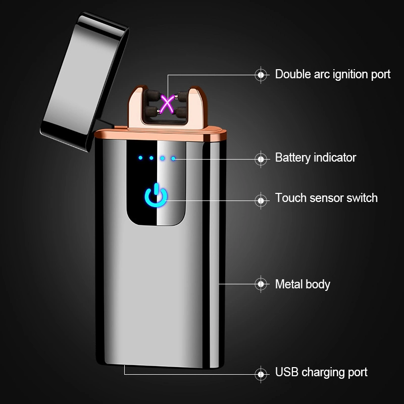 Innovant briquet électrique USB avec logo.