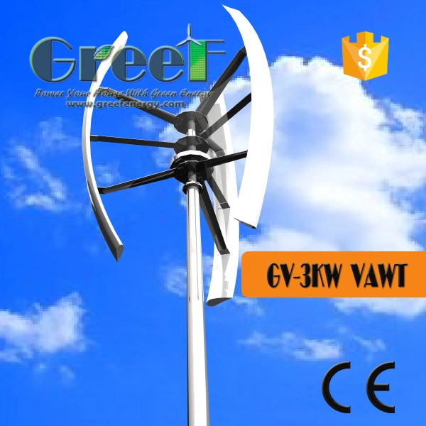 2000W Low Start Wind Speed Low Noise Vertical Axis Wind Turbine/Wind Generator