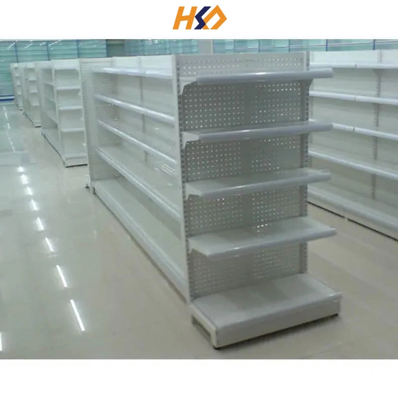 Widely Praised Doubleside Perforated Shelf Supermarket Shelves label Advertising Display Rack