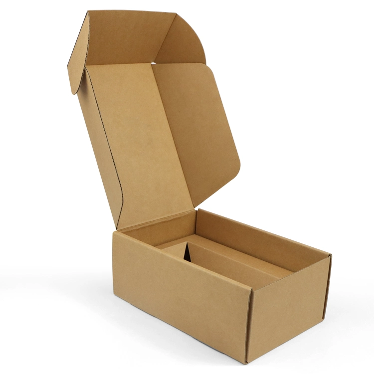 Firstsplail Оптовая продажа картонной коробки Kraft Shipping Box Подарочная одежда Вода Бутылка вина Парфюм Складные гофрированные коробки для почтовых ящиков