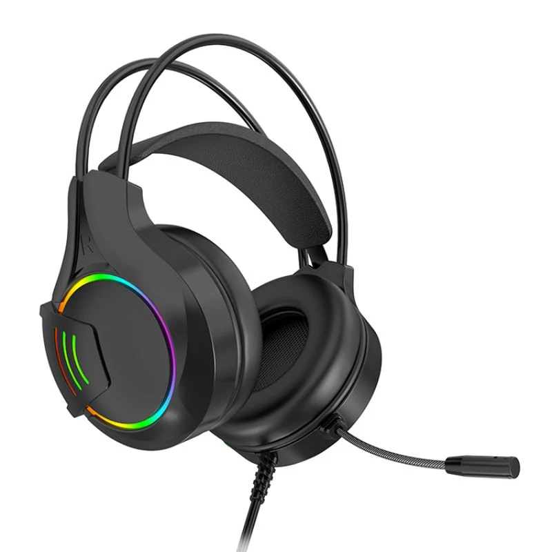 OEM-Kopfhörer für PC-Computer Gamer Internet Bar Gaming Headset GH-09 mit Mikrofon-RGB-Licht-Kopfhörern