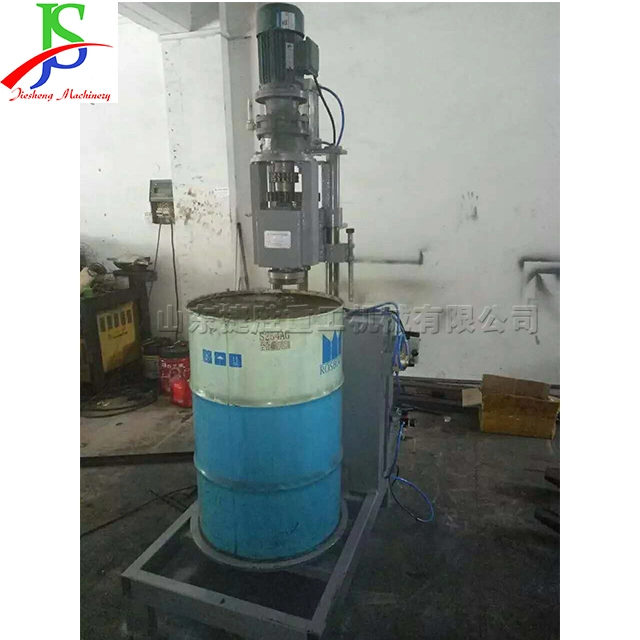 Jiesheng Type 160 Vertical Semi Automatic Barrel Opener Waste Old Oil Drum Break Down Machine