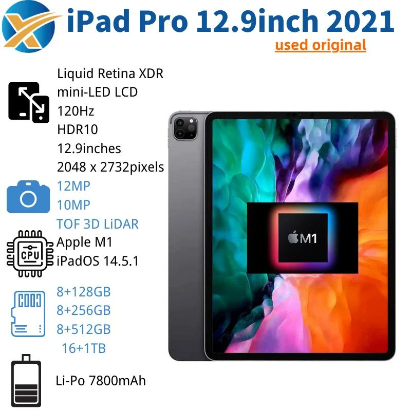 Wholesale/Supplier Original Smart Tablet 12.9inch Touch Screen for Pad PRO 2021 Tablet PC