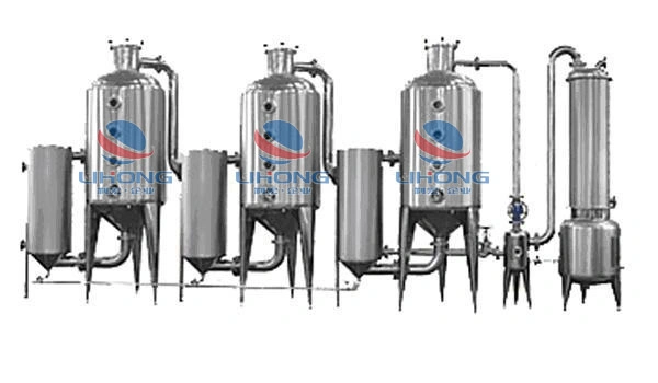 High Efficiency Energy Saving Stainless Steel Triple-Effect Concentrator