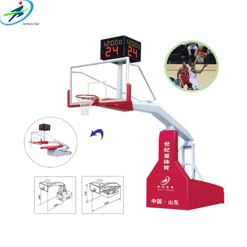 Height Adjustable Indoor Outdoor Professional Basketball Stand for School Community