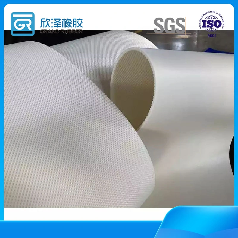 High Heat Resistance New Arrival Rough Surface Washboard Pattern White Conveyor Belts for Sealing Machine