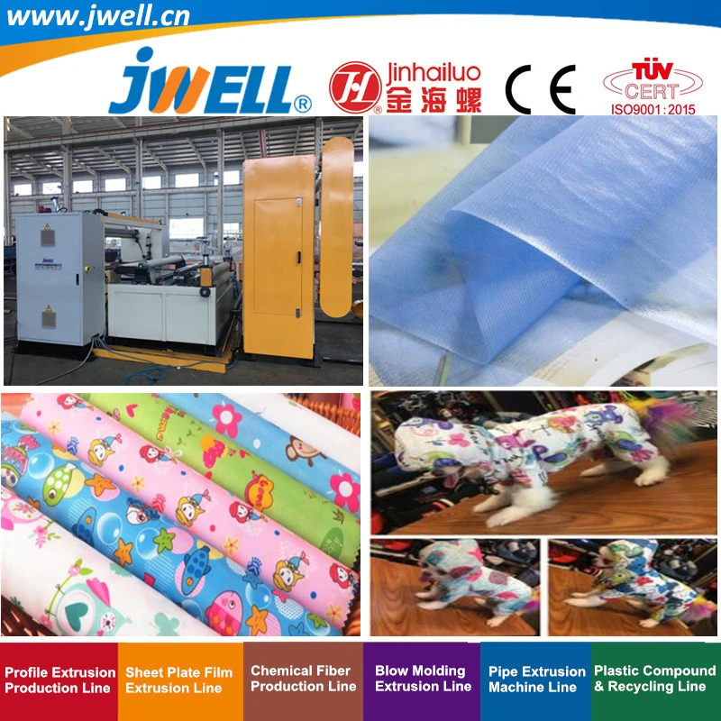 Jwell-TPU Plastic Film Recycling Agricultural Making Extrusion Machine Used for Umbrella Material