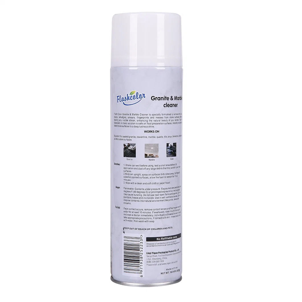 Spray limpiador para el cuidado del hogar para los limpiadores de granito y mármol