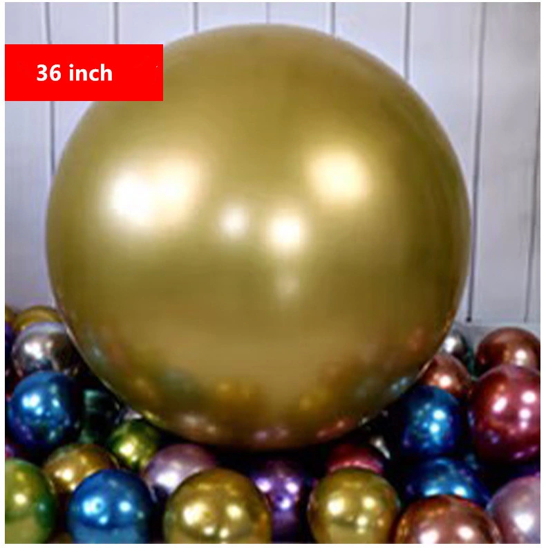 5/ 10/ 12/ 18/36 pulgadas globo redondo de metal de oro, balón rosa