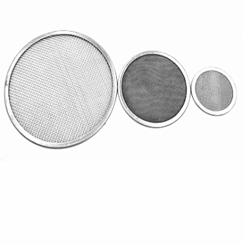 Rimmed 1 2 5 10 15 20 25 Micron Circular Stainless Steel Ultra Fine Wire Stainless Steel Filter Discs