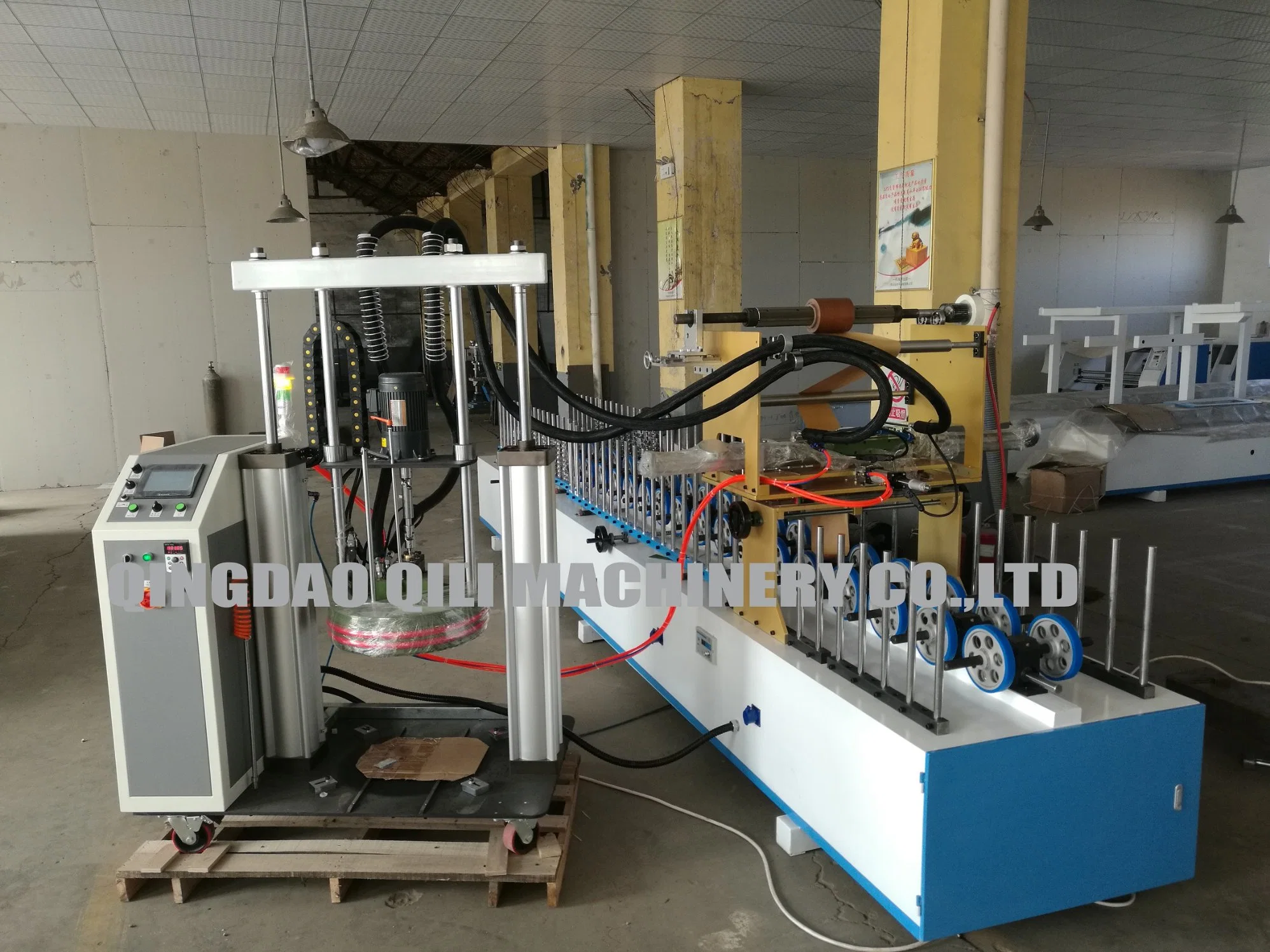 600mm PUR Profile Wrapping Machine for Wall Panel