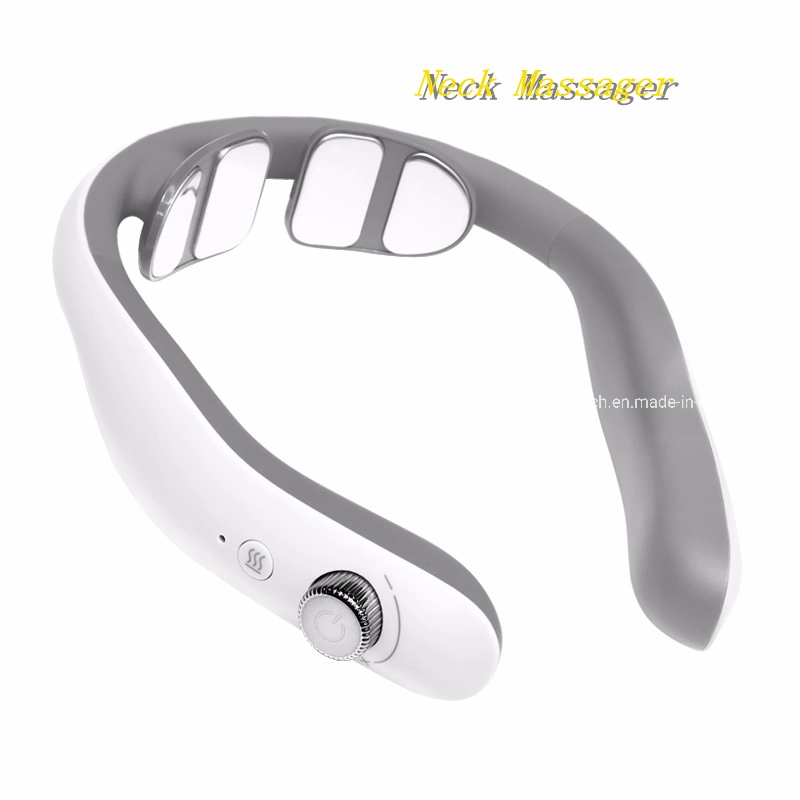 Neck Massager Electric 4 Heads Back Shoulder and Neck Kneading Massager with Heat Tool Pulse Massaging