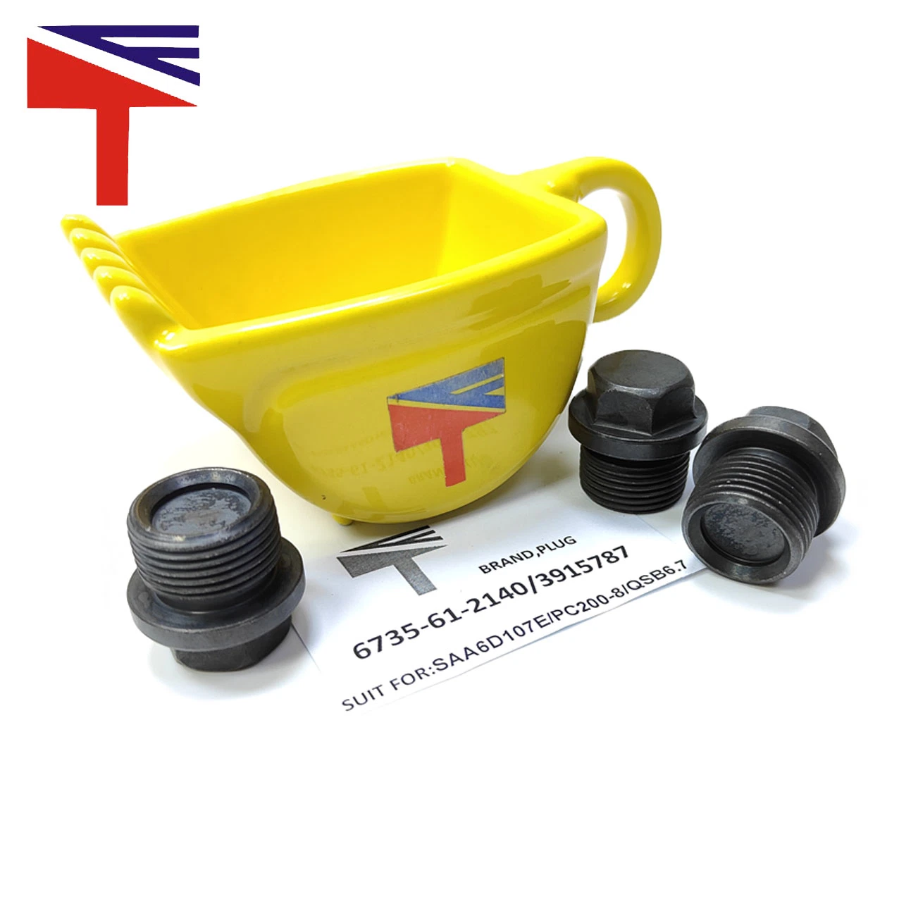 Las piezas del motor maquinaria Enchufe 6735-61-2140 para PC200-8 3915787 Excavadora motor AEA6d107e Qsb6.7