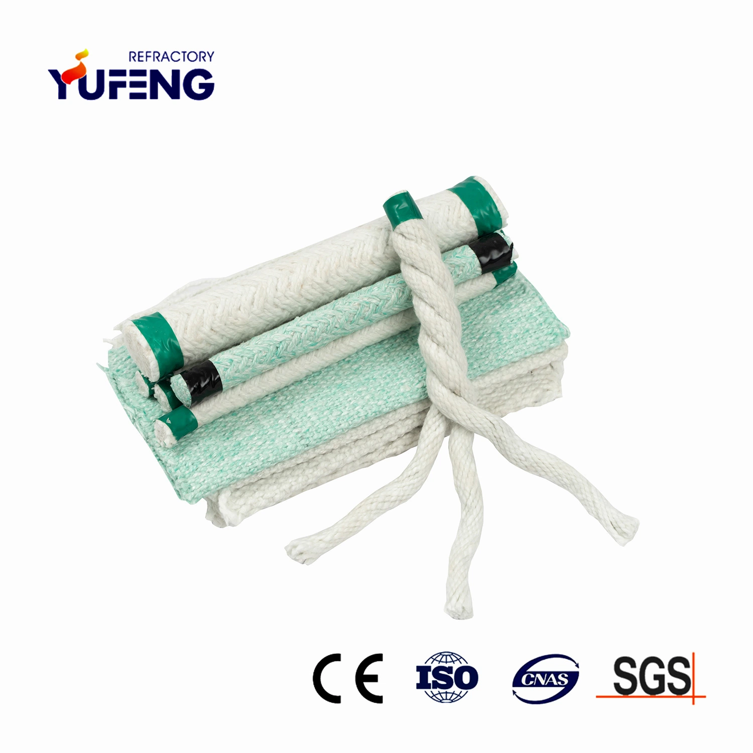 Furnace Seal Insulation Material Ceramic Fiber Round Twisted Rope