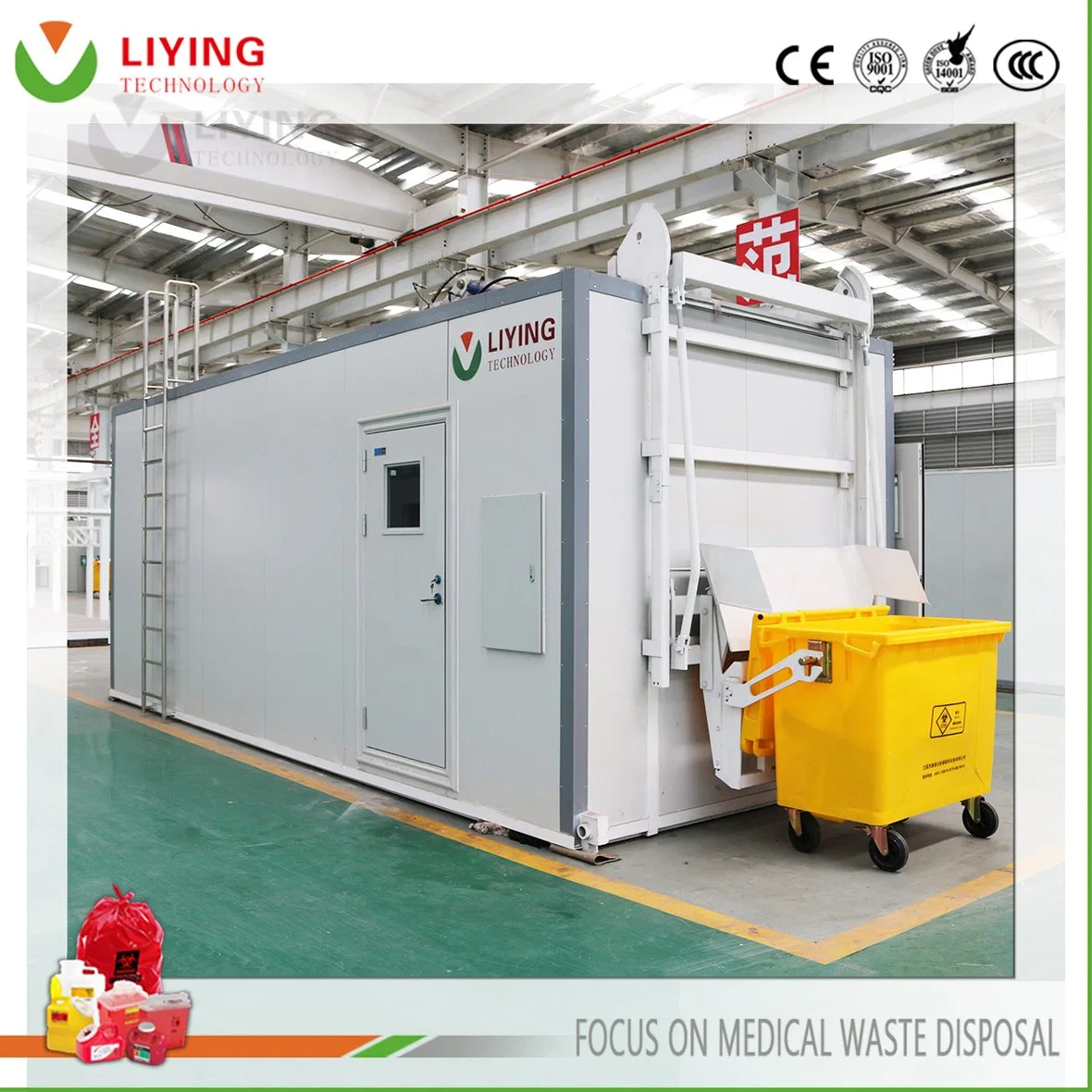 Hot-Sell Hazardous Medical Waste Microwave Harmless Disposal Equipment Hazardous Waste Management Machine