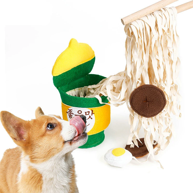 Pet Toys Anti Choking Dog Snort Toys Treat Ramen Toys Nose Work Exercise Dog Chew Toy Esg18653