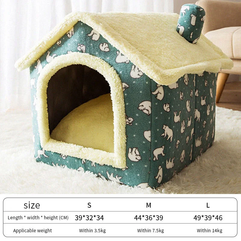 Camas PARA Gatos Small Dog Teddy Washable Winter Soft Warm Luxury Plush Fluffy Cat Nest Bed House Pet House