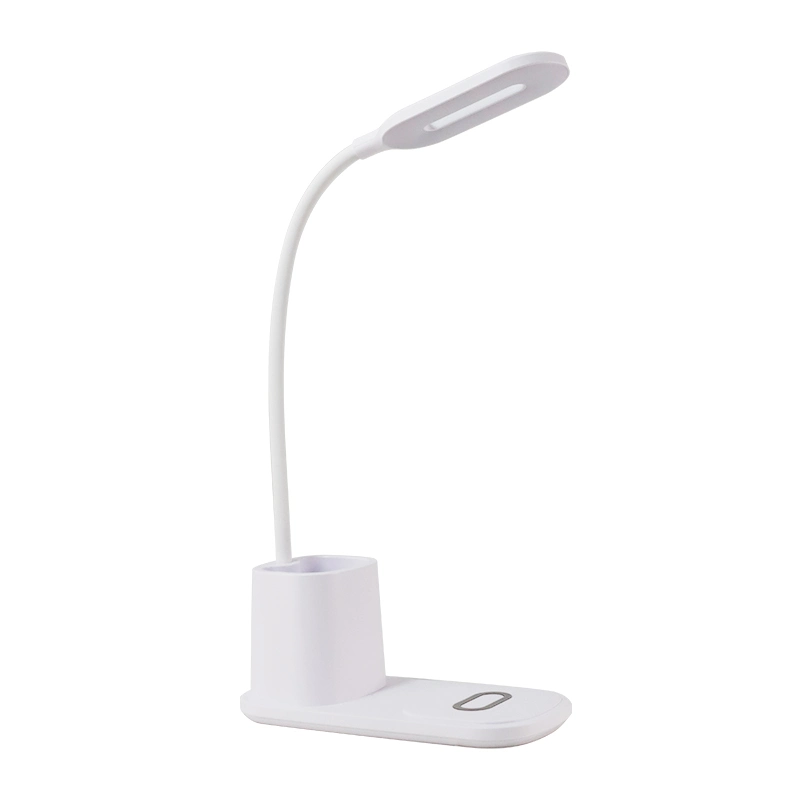 Original Factory Supplier OEM/ODM 3 in 1 Qi 5W/7.5W/10W Mobile Phone Wireless Charge LED Table Lamp Book Night Light