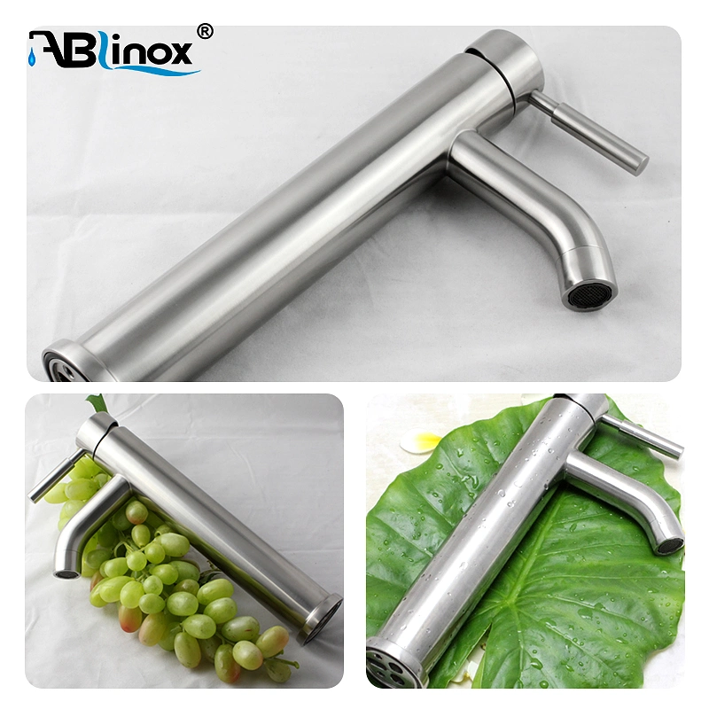 Ablinox Superior Quality Factory Price Single Handle Stainless Steel Wash Basin Faucet