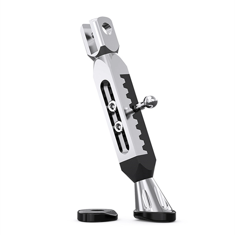 Custom CNC Machining Services for Motorcycle Aluminum Foot Side Stand Adjustable Rod Sides Kickstand